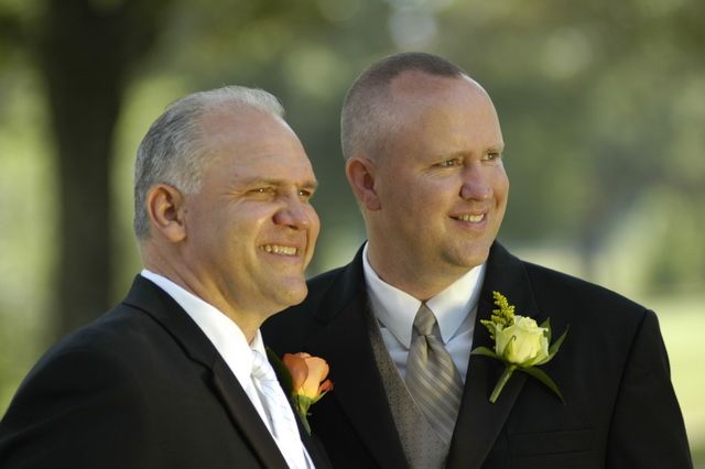 Greg and Chris (best man, best friend, now brother-in-law!)