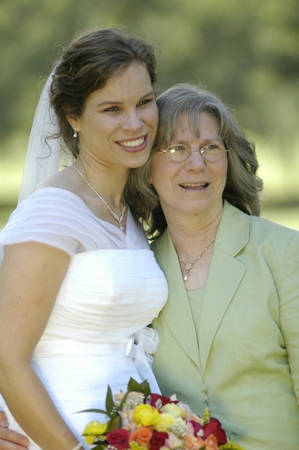 The beautiful bride with her beautiful mom!